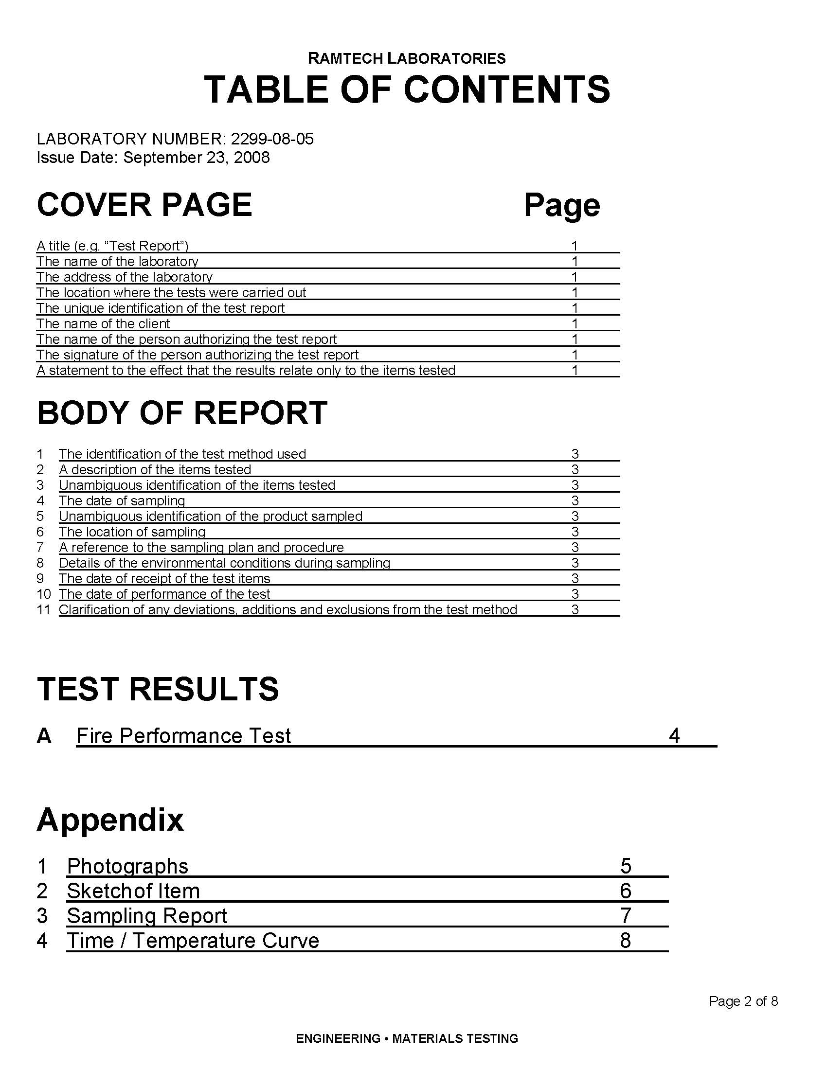 Fire performance page 2